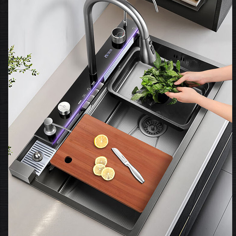 Kitchen Appliances Large - Kitchen Multifonction Sink Set Whale Waterfall