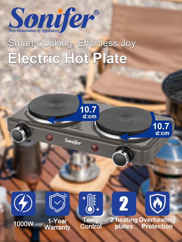 Kitchen Appliances Electric Stove - Double Burner Electric Stove Sonifer SF-3068