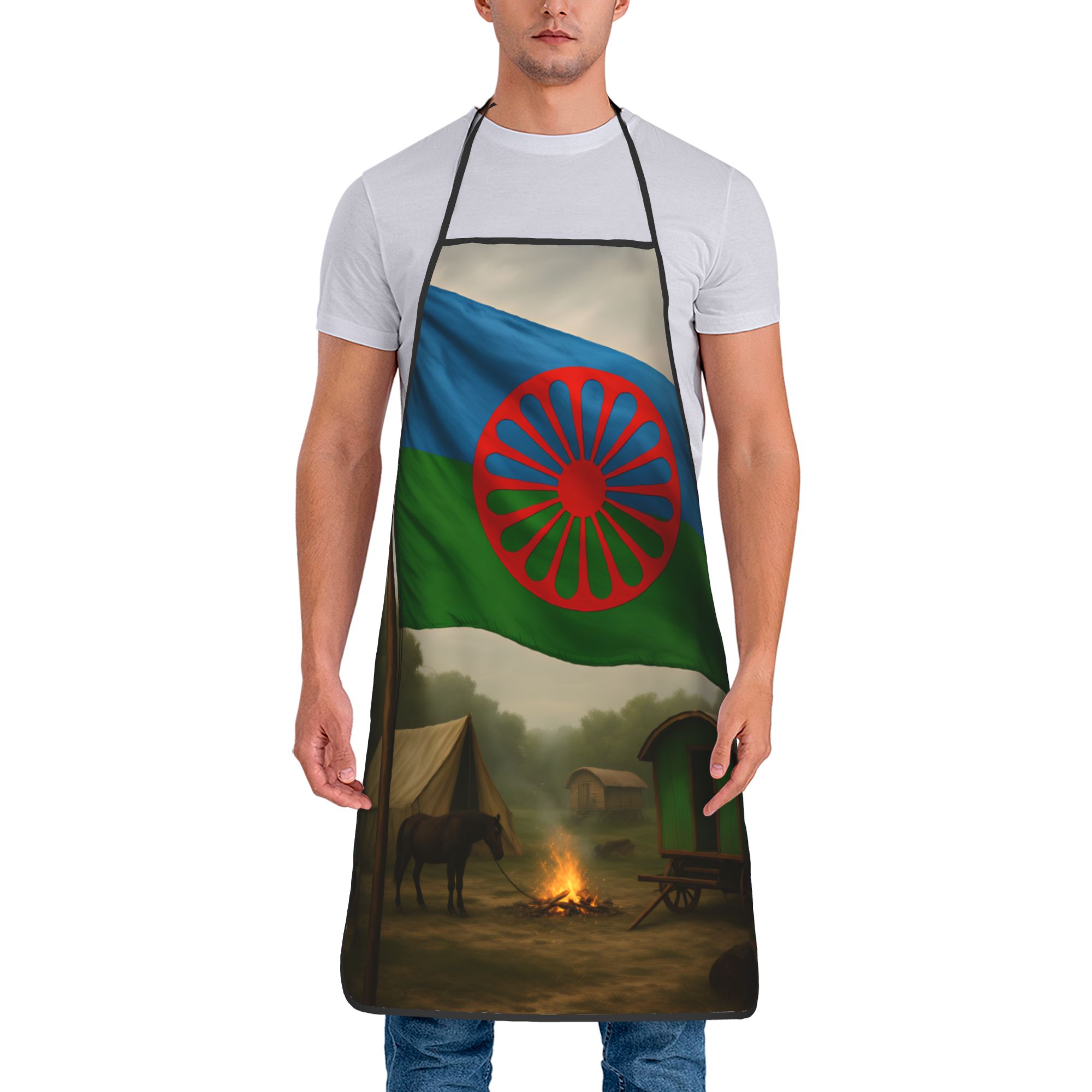 Kitchen Appliances Hobart - Romany Gypsy Flag Apron Cooking Fashionable