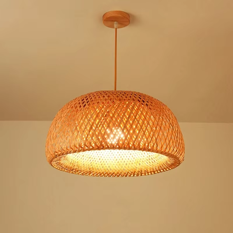 Hand Knitted Bamboo Pendant Li - Kitchen Appliances Vintage recension och pris