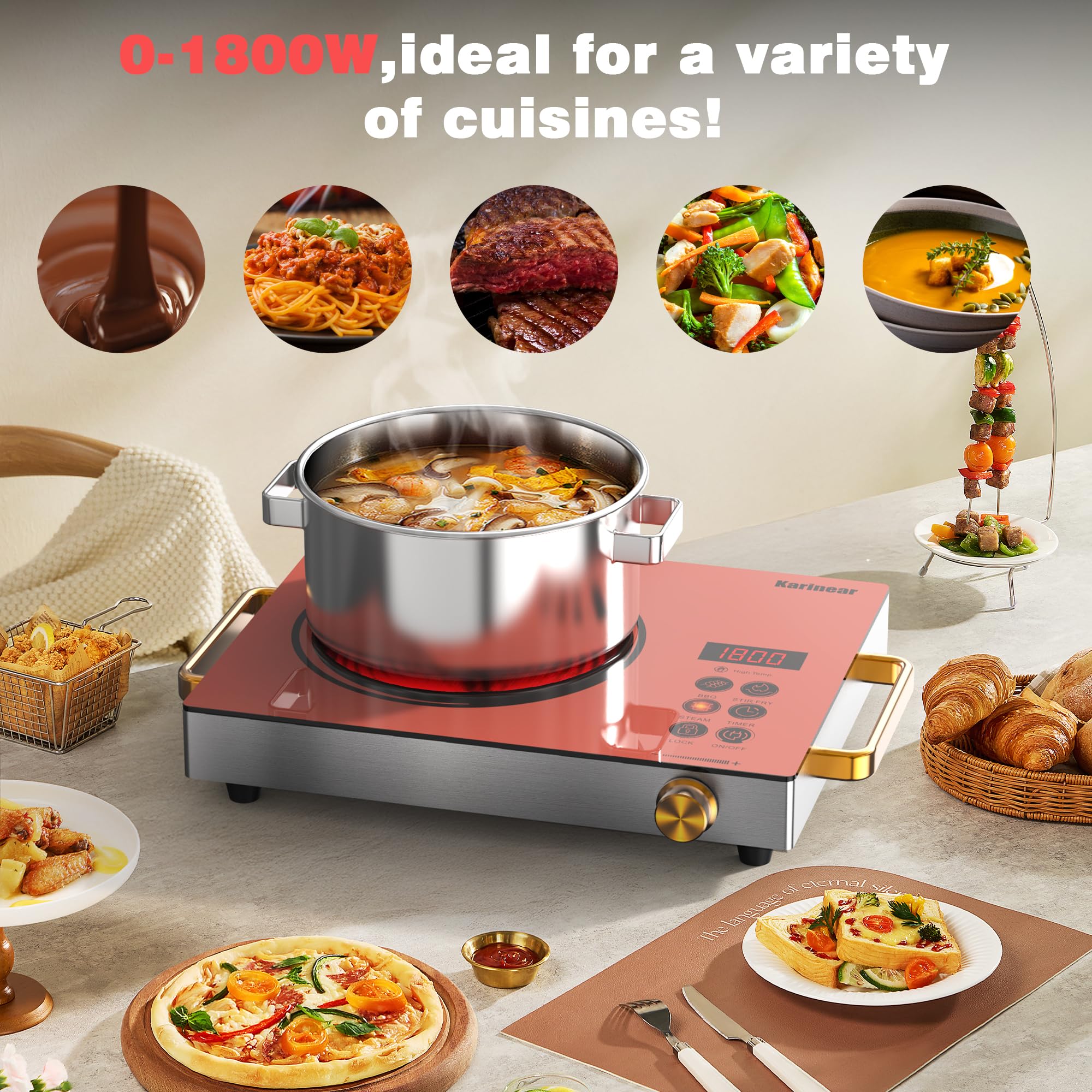 Karinear Portable Electric Sto - Kitchen Appliances Electric Stove recension och pris