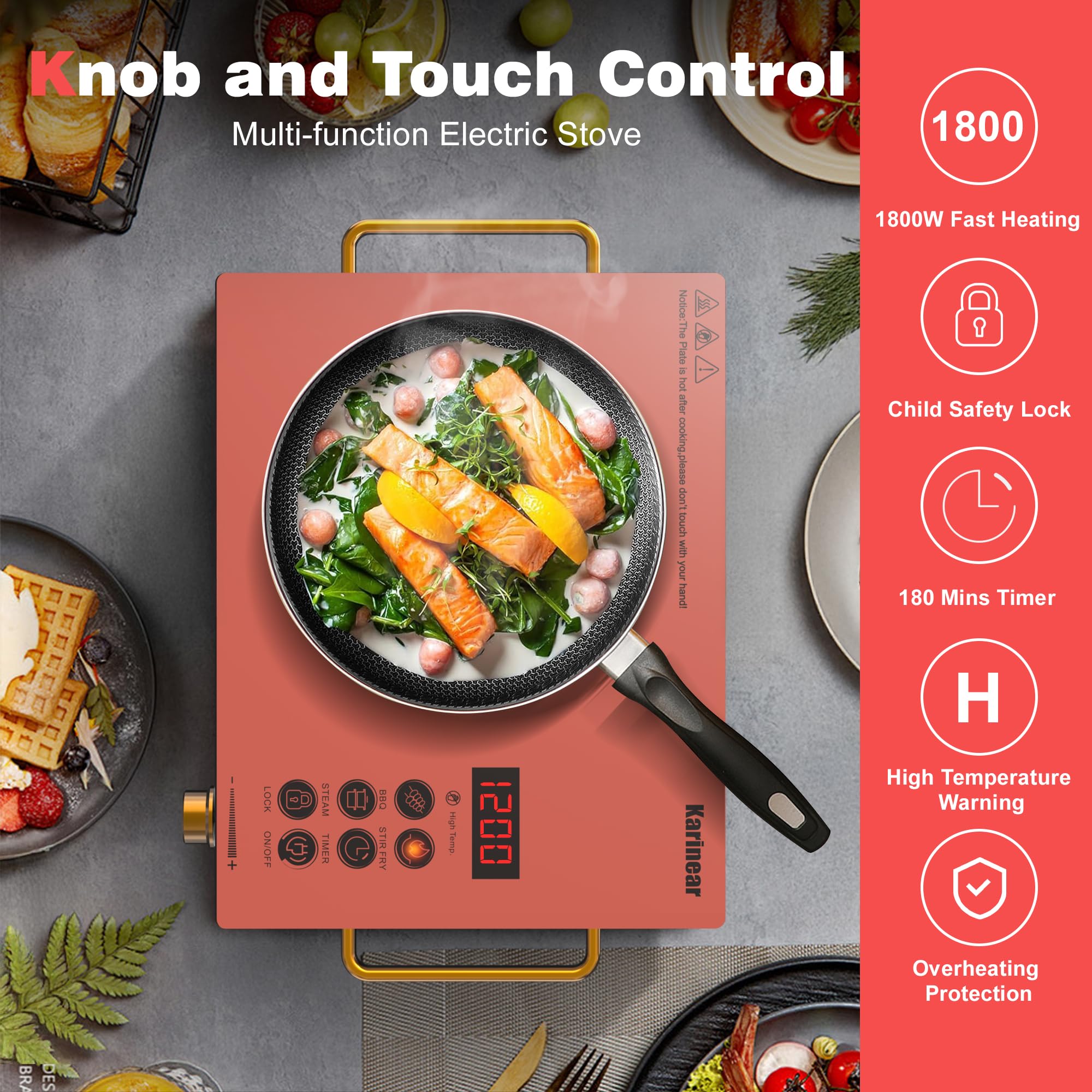Karinear Portable Electric Sto - Kitchen Appliances Electric Stove recension och pris