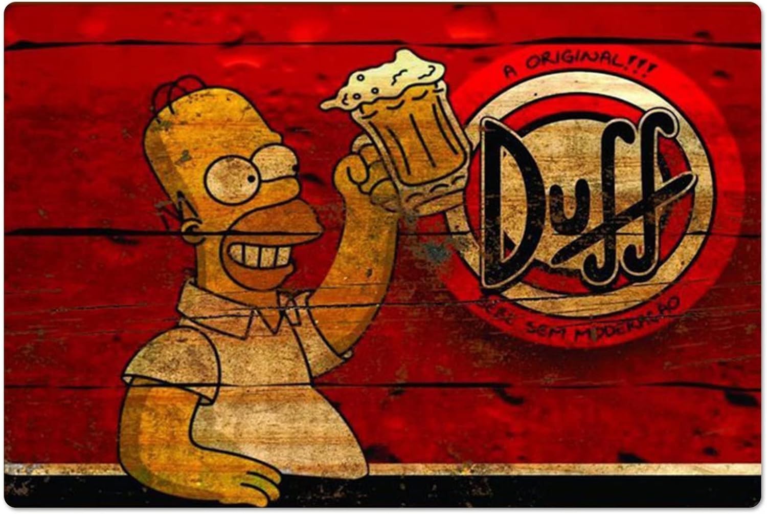 Retro Metal Poster Homer Duff  - Kitchen Appliances Vintage recension och pris