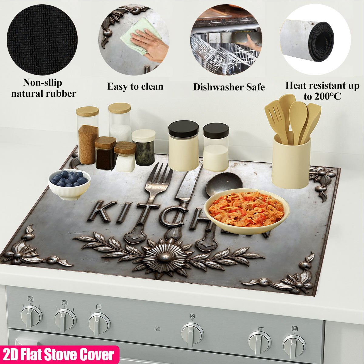 Heavy Duty Metal Stove Top Cov - Kitchen Appliances Electric Stove recension och pris