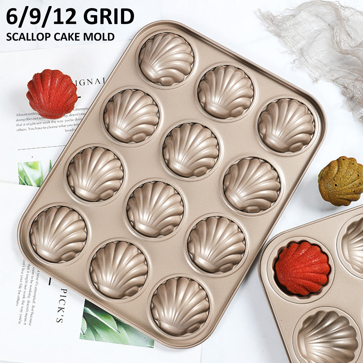 Madeleine Mold Shell Shape Bak - Kitchen Appliances Baking recension och pris