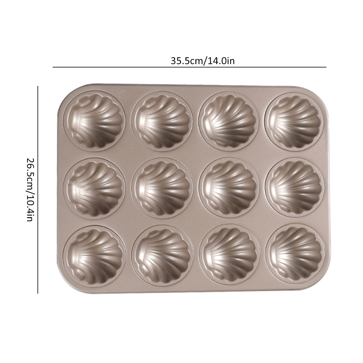 Madeleine Mold Shell Shape Bak - Kitchen Appliances Baking recension och pris