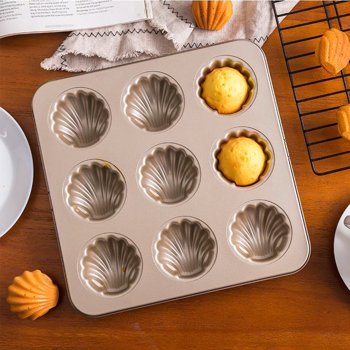 Madeleine Mold Shell Shape Bak - Kitchen Appliances Baking recension och pris